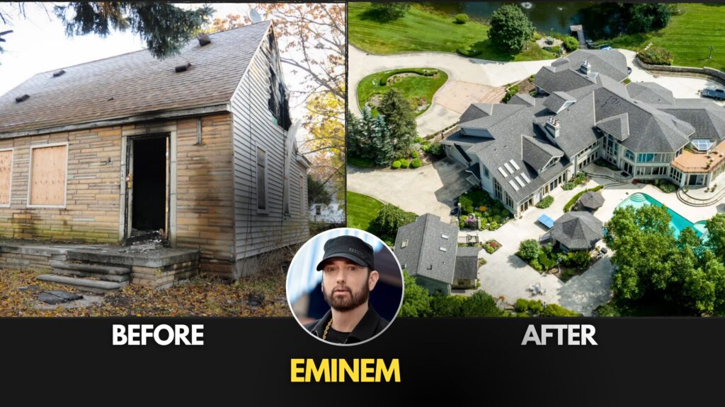 #2 Eminem's Rise from a Working-Class Detroit Neighborhood to a Palatial Estate